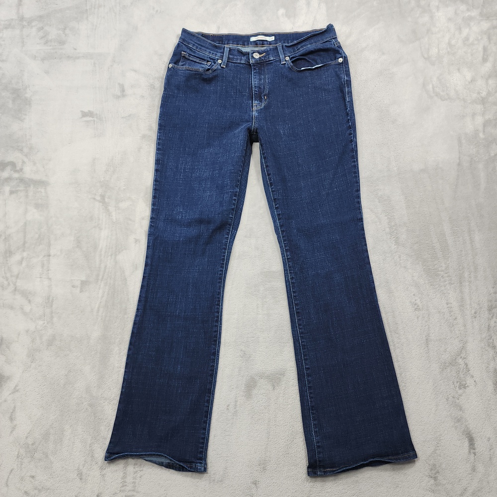 Levi's Jeans Women 12/31 Blue Mid Rise Classic Bootcut Medium Wash Stretch Denim